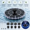 3.5W Solar Fountain Pump with LED Light – Floating Garden