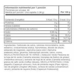 Thermofight X. Té Verde. Slim. 60 Capletas. It Works Sabor Mezcla Con Té Verde