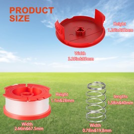 Evenlinkics 12 Pack CMZST0653 Replacement Spool, Compatible with Craftsman Weed Eater String, for Craftsman Weed Wacker CMCST900,CMESTA900 and More Models,30ft 0.065" Trimmer Line Replacement Spool