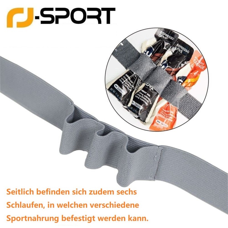 RJ-Sport Triathlon Race Number Belt, Running Strap with Numbers &