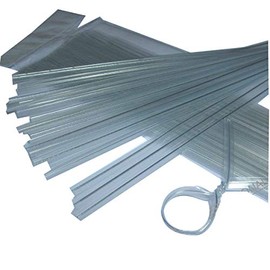 Weststone - Heavy Duty (Wire#23) Plastic Twist Ties - 100pcs Clear 8" Pre-Cut