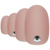 False Nails by Bling Art Beige Matte Oval Medium Fake