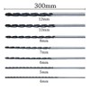 QISF 7Pcs 300mm Extra Long Twist Drill Bits Set (4-12mm）+