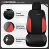 Coverado Seat Covers 2-Pack, Waterproof Car Seat Covers, PU Leather