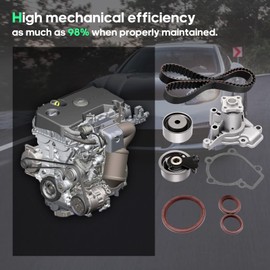SCITOO TCKWP284A Engine Timing Belt Kit Fits for 06-12 for Hyundai Elantra 06-09 for Hyundai Tucson 10-11 for Kia Soul 06-09 for Kia Spectra Spectra5 06-09 for Kia for Sportage