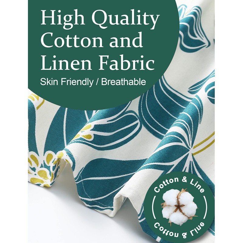 APRONNER Cotton Linen Baking Plus Size Aprons for Women with