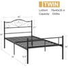 VECELO 14 Inch Twin Size Metal Platform Bed Frame with