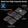 SEMORID Slim Aluminum Card Holder Wallet for Men, Durable Expandable