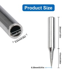 Pack of 10 Soldering Tip Replacement Soldering Tips, 900M-T-I Copper Soldering Iron Tips, Lead-Free Soldering Iron Soldering Tip, Soldering Tips Set, Soldering Iron Tip for Soldering Guns, Low