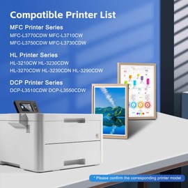 TN227 TN-227BK/C/M/Y High Yield Toner Cartridge 4 Pack TN227BK TN227C TN227M TN227Y Replacement for Brother TN-227 TN223 TN223BK/C/M/Y Toner Cartridge Set for MFC-L3710CW MFC-L3770CDW Printer Toner