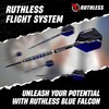 RUTHLESS Blue Falcon Professional Tungsten Steeltip Darts Set in 23g