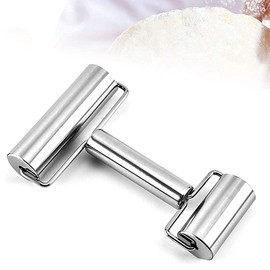 Pastry Pizza Roller, Rolling Pin Baking, Rolling Pin Made of Stainless Steel, Non-Stick Fondant Rolling Pin, Smooth Stainless Steel Rolling Pin, for Baking Dough, Pizza, Cakes, Pastries, Pastries and