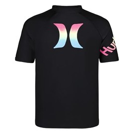 Hurley Boys' UPF 50+ Rash Guard, Black