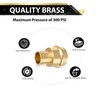 (5-PACK) FOSKAN 3/4 inch Press x 1 inch PEX Crimp,Brass