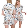 WJing Yi Jia Womens Floral Bridesmaid Pajamas 2Pcs Bride Silk