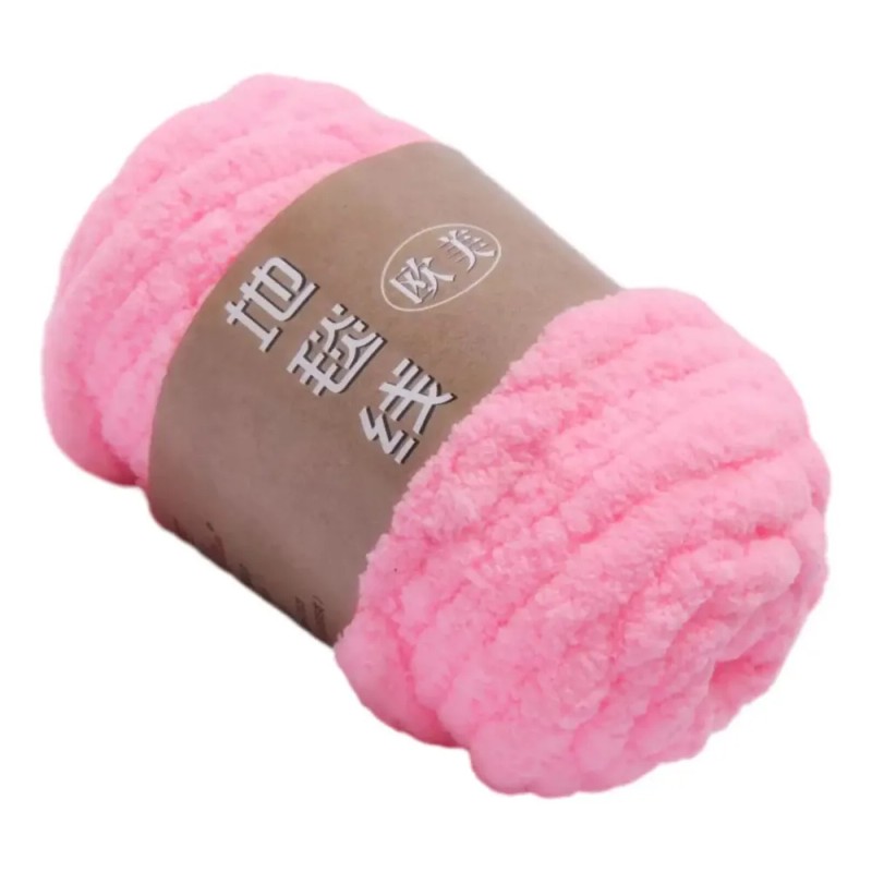 Hilo Grueso, Hilo Voluminoso Hecho A Mano, Lavable, Rosa