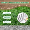 HIRALIY Corrugated Metal Silver Garden Edging 6" x 20Ft, Landscape