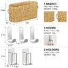 Bathroom Storage Set - Toilet Paper Storage Basket - Aluminum