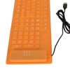 Foldable Silicone Keyboard 108 Keys Silicone Foldable USB Wired Waterproof
