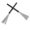 Telescopic Drum Sticks, Comfortable Grip 2PCS Lightweight Wire Drum Brush
