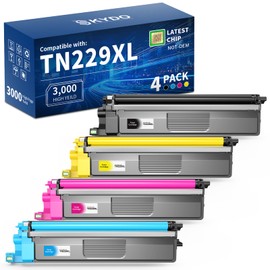 Skydo TN229XL TN229 Toner Cartridges Replacement for Brother, 4 Pack