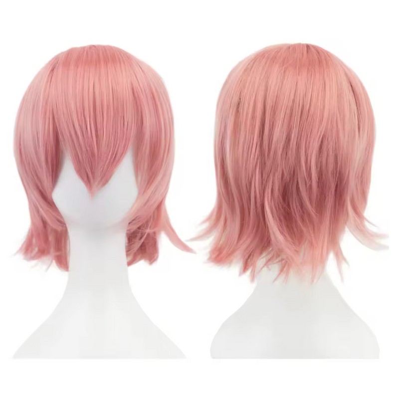 12 Inch Short Bob Wig with Bangs - Synthetic Cosplay
