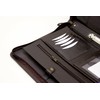 Noda Faux Pu Leather Zipped Business Conference A4 Folder Padfolio