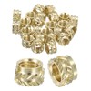 Sourcing Map Knurled Insert Nuts, 25pcs M6 x 5mm L