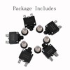 Tiwerlfe 5pcs Push Button Reset 15 Amp Circuit Breakers with