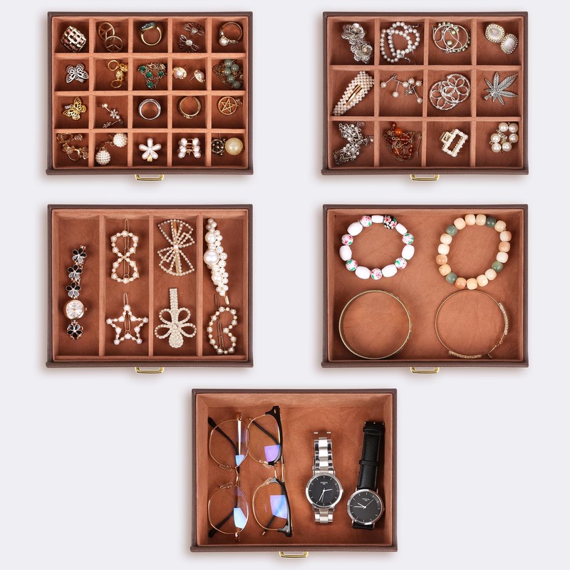 Kendal Extra Large Jewelry Box Jewelry Case PU Leather 6