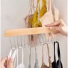 EKEFE 2 Pcs Tie Rack Bra Hanger Belt Hanger (Wooden