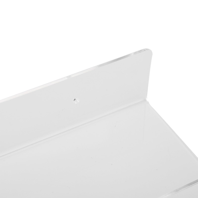 2Pcs Floating Wall Ledge Shelf Acrylic Concealed Bathroom Rack for