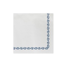 Vietri Papersoft Florentine Blue Dinner Napkins Pack of 20-8" Spunlace Disposable Table Napkin