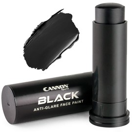 Cannon Sports Face Body Paint Stick for Football Baseball Softball Lacrosse Hockey - Sweatproof, Long-Lasting, Anti-Glare (Black)
