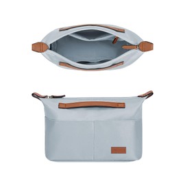 GIVLEFLY Silk fabric Handbag Organizers Tote bag Organizer handbag Organizer Storage bag (Blue,Extra Large 36)