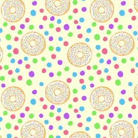 GRAPHICS & MORE Cute Donut Pastel Sprinkles Spring Yummy Gift Wrap Wrapping Paper Rolls
