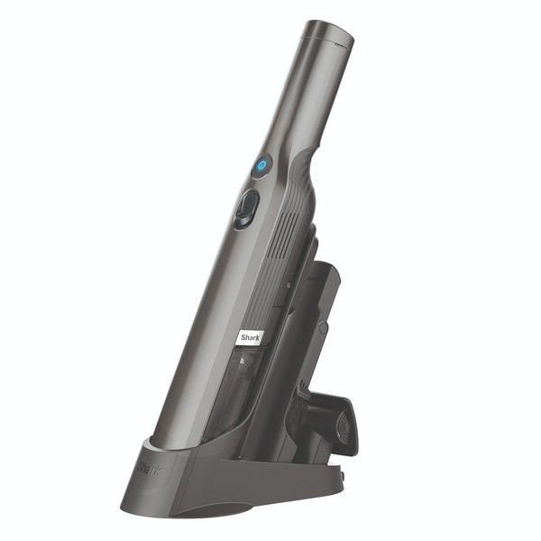 Shark WV201 WANDVAC Handheld Vacuum, Lightweight at 1.4 Pounds with Powerful Suction, Charging Dock, Single Touch Empty and Detachable Dust Cup,Graphite