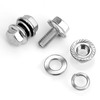 M6x1.0 Bolt (10 Sets) M6 x 12mm Flanged Hex Head