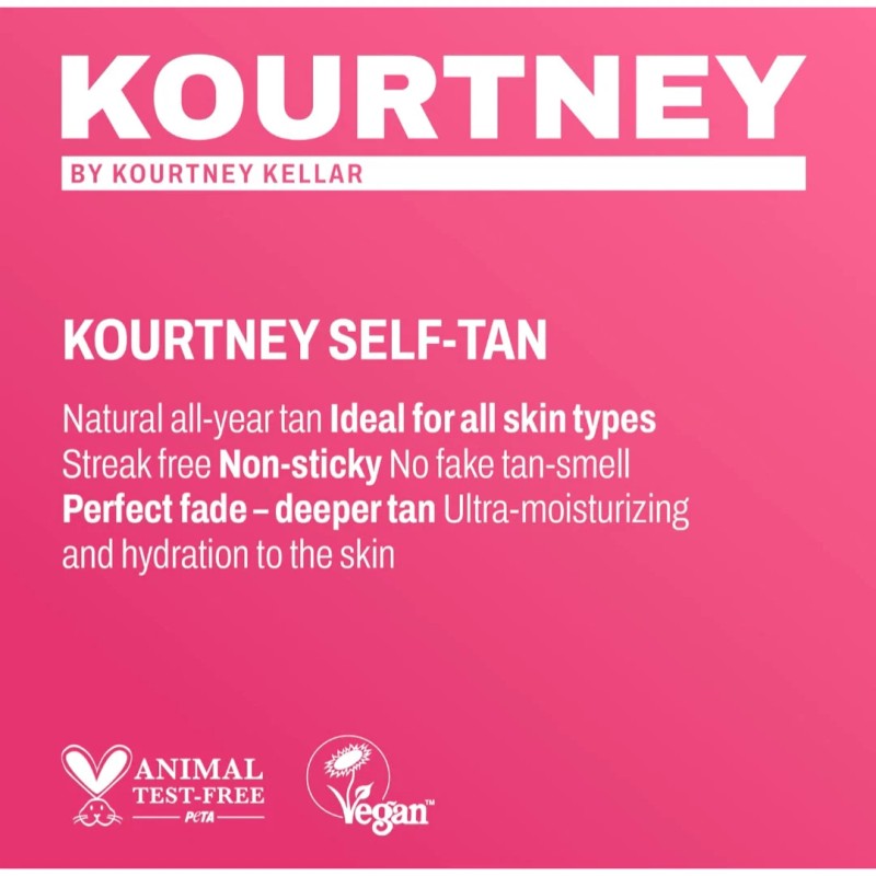 KOURTNEY KELLAR SELF TANNING MOUSSE BRAND NEW WITH TANNING MITT