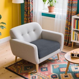 Hokway Stretch Couch Cushion Slipcovers Reversible Cushion Protector Slipcovers Sofa Cushion Protector Covers(Gray, Small)