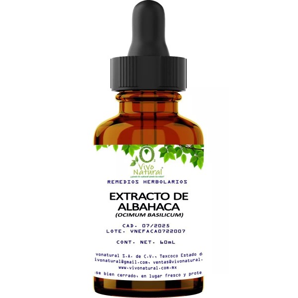 VIVONATURAL Extracto De Albahaca 60ml Vivonatural