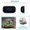 Brifit Aquarium Thermometer, Mini Aquarium Thermometer Digital, LED Display, Touch
