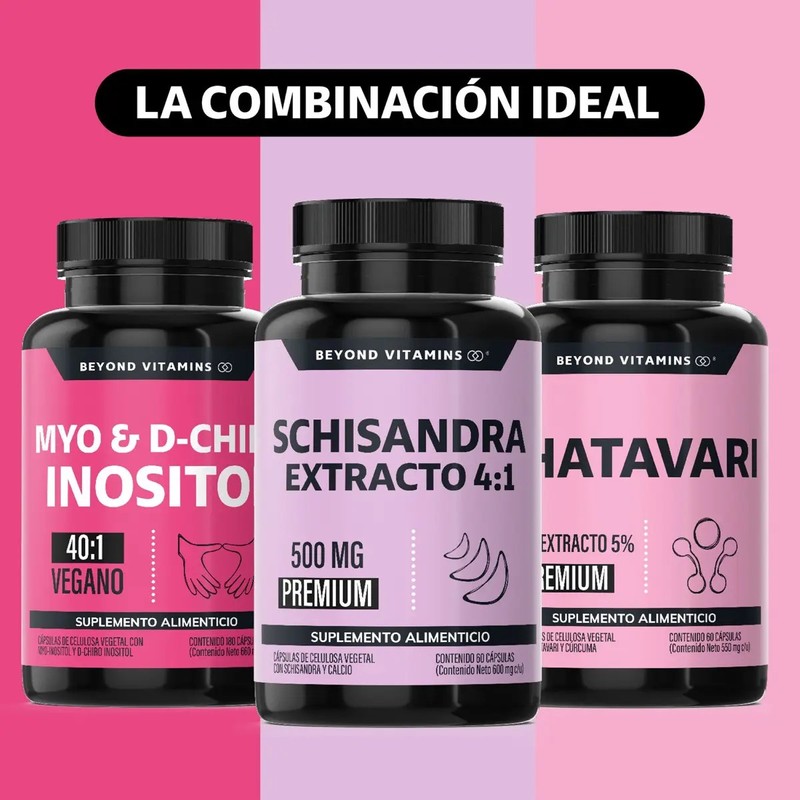 Beyond Vitamins Schisandra Extracto 41 500mg Potenciado Con Calcio -