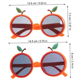 COLLBATH 4pcs Orange Shape Glasses Costume Accessories Hawaii Party Glasses Luau Party Glasses Party Decorations Funny Luau Party Supplies Funny Glasses Apparel Banquet The Summer Abs