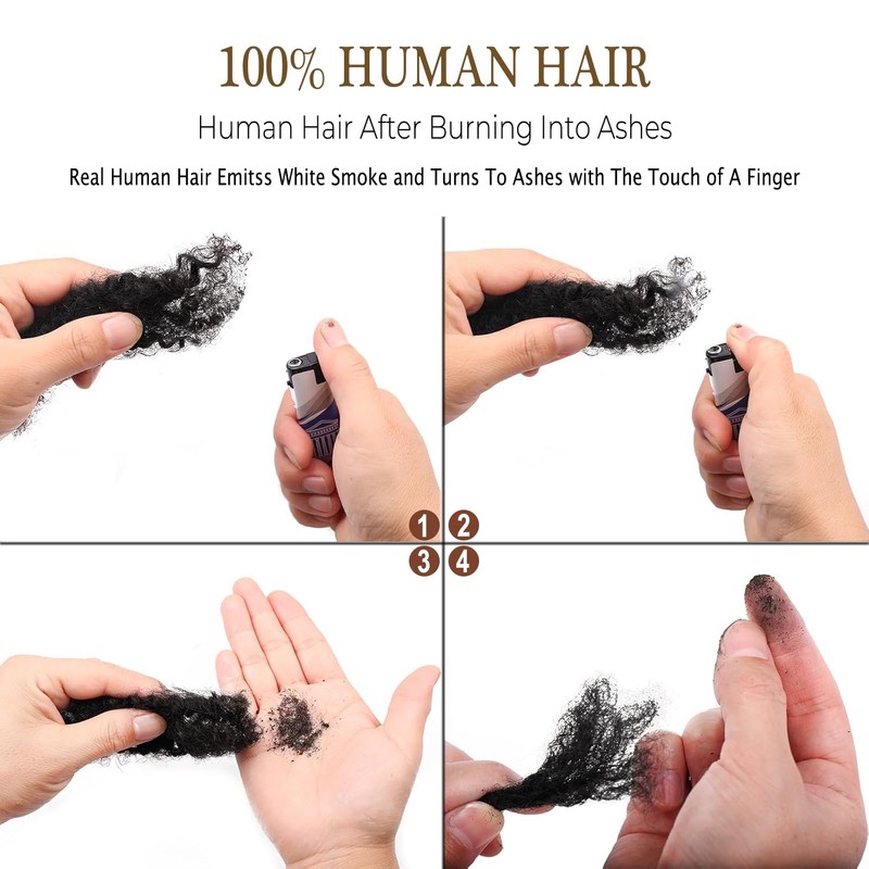 Springy Afro Kinkys Bulk Human Hair for Dreadlock Extensions Marley