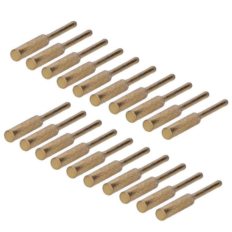 20Pcs Chainsaw Sharpener Burr Grinding Head Rotating File Sharpening Tool