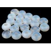 TheBeadChest Opalite Moon Beads 14mm, Set of 20 White Round