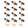 Cabinet Knobs,12-Pack,Addlike Knobs for Dresser Drawers 50mm Length Walnut Drawer