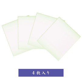 Ehime Shishi N-EBS-G4S Shikishi Bokashi Green 9.5 x 10.7 inches (242 x 272 mm), Pack of 4