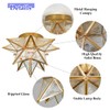 Aeyee Moravian Star Ceiling Light, Moroccan Flush Mount Ceiling Lighting